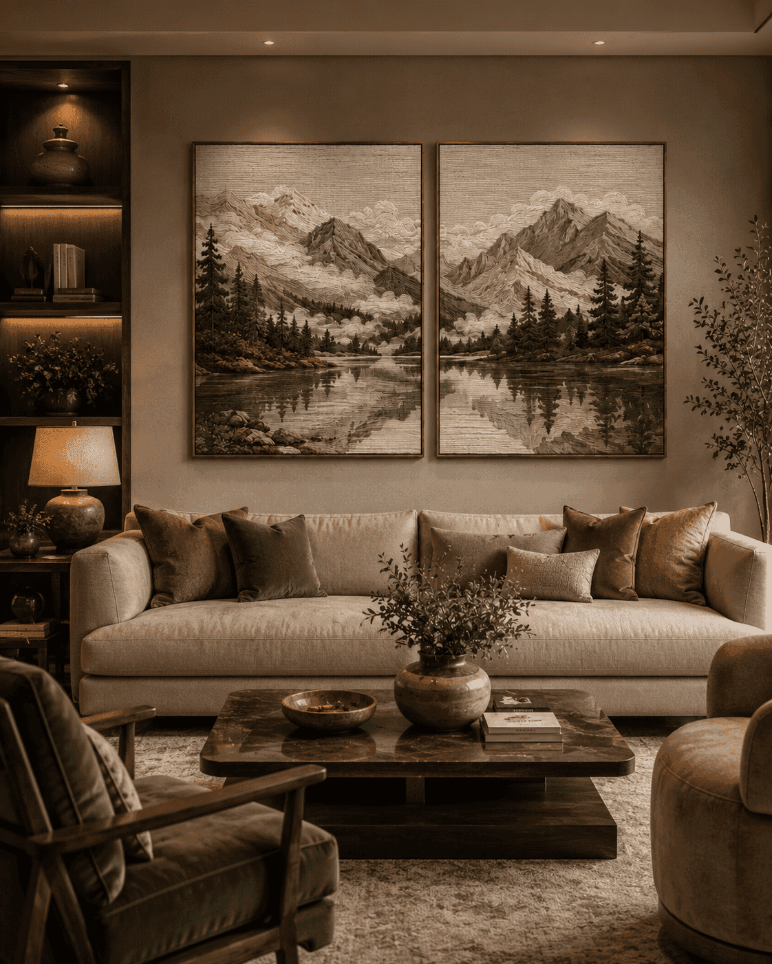 Alpine Reflection Wall Decor Set